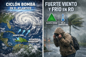 Meteorología atribuye baja temperatura y viento a presencia de «ciclón bomba» en el Atlántico