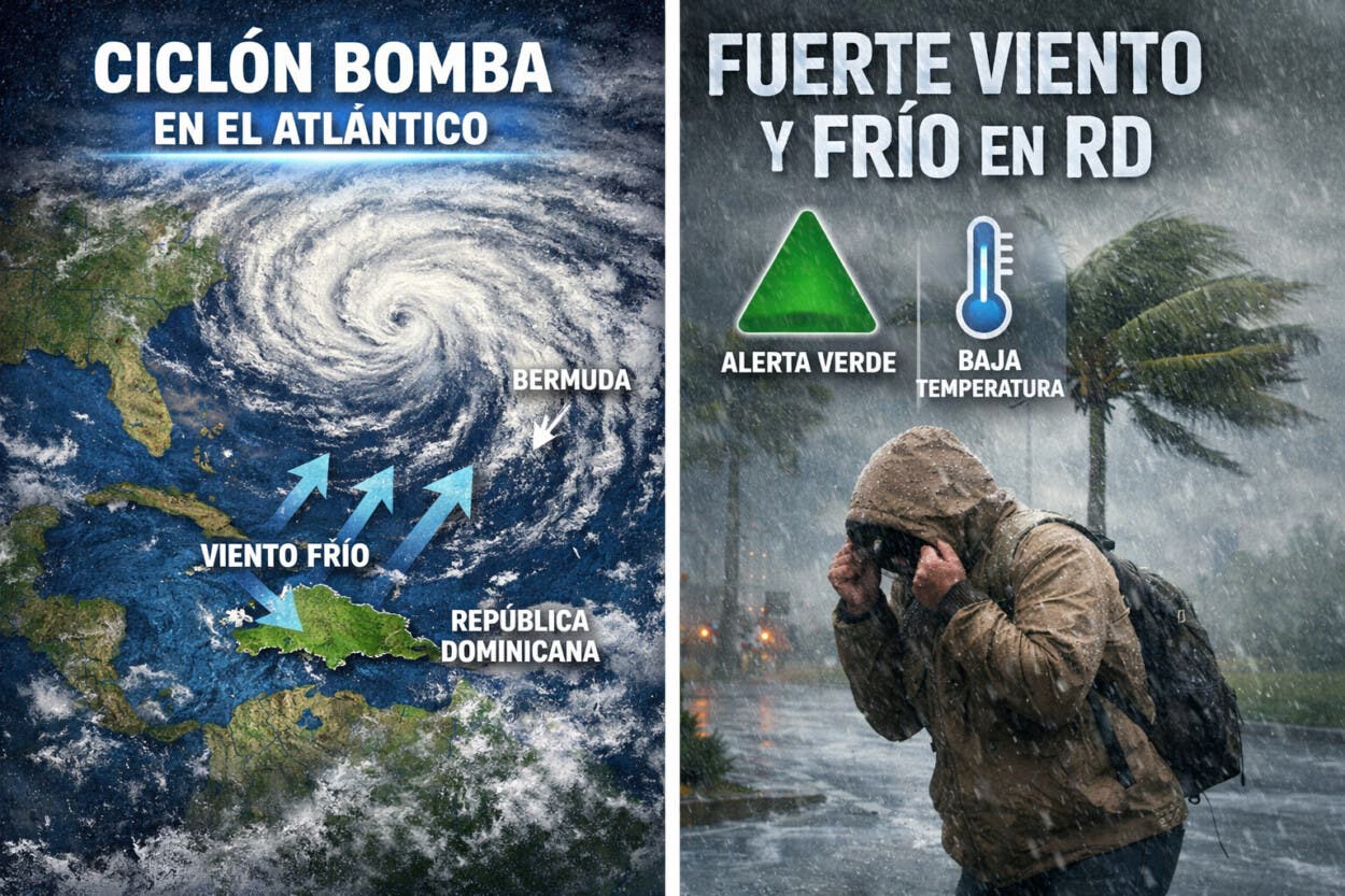 Meteorología atribuye baja temperatura y viento a presencia de «ciclón bomba» en el Atlántico
