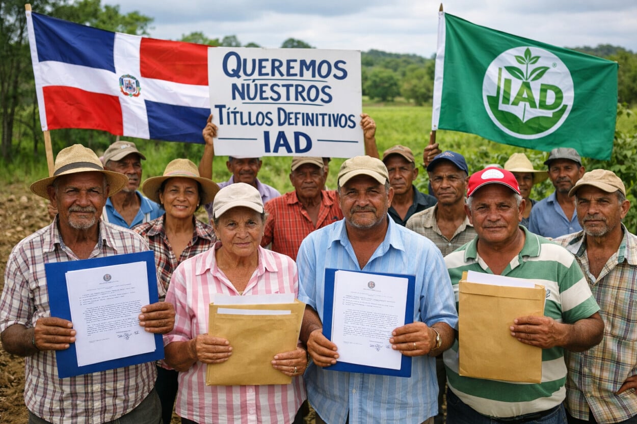 Parceleros de Mamá Tingó solicitan al IAD la entrega de títulos definitivos de sus tierras