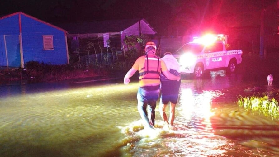 Inundaciones en el Cibao: 78 casas afectadas en Nagua