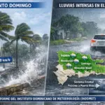 INDOMET alerta por vientos intensos y lluvias en gran parte del país