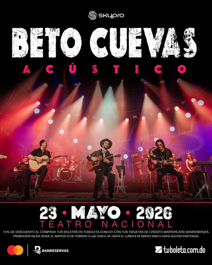 Beto Cuevas regresa a República Dominicana con concierto acústico