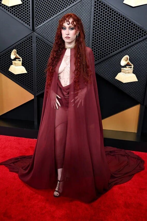 Transparencias, plumas y protesta marcan la alfombra roja de los Grammy