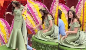 ¿Mal de altura? Fátima Bosch se descompensa en desfile en Ecuador