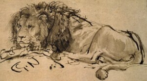 Dibujo de león hecho por Rembrandt recauda en subasta 17,8 millones en Nueva York