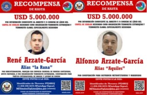 EEUU ofrece recompensas de hasta 5 millones de dólares por dos capos del Cartel de Sinaloa