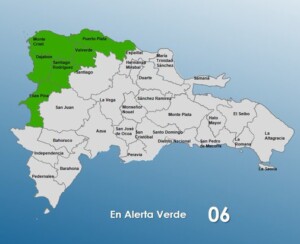COE coloca seis provincias en alerta verde por aguaceros y tormentas eléctricas