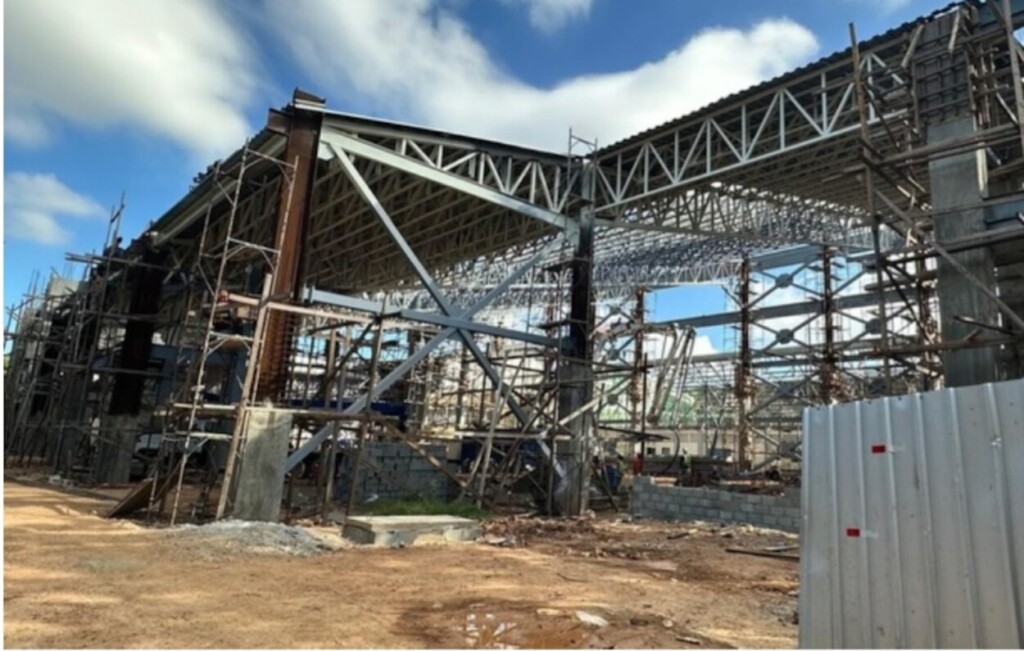 Construcción del Centro Nacional de Taekwondo.
