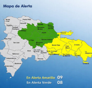¡RD en “modo lluvia”! COE eleva alertas a 17 provincias
