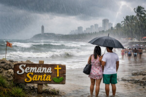 Semana Santa con pronóstico de lluvia; frente frío traerá aguaceros en varias provincias