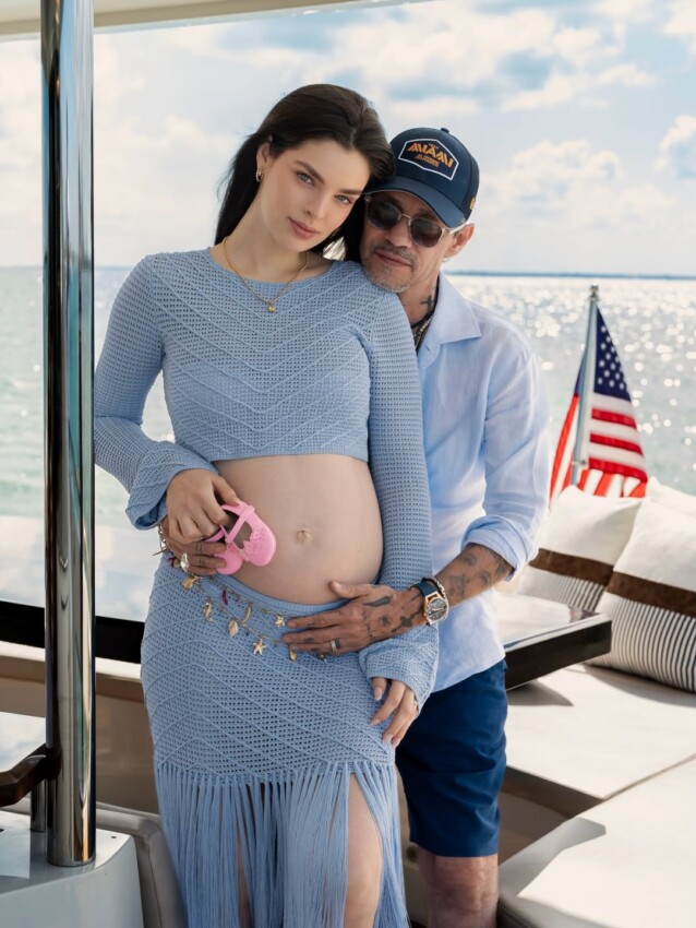 Marc Anthony y Nadia Ferreira esperan su segundo hijo