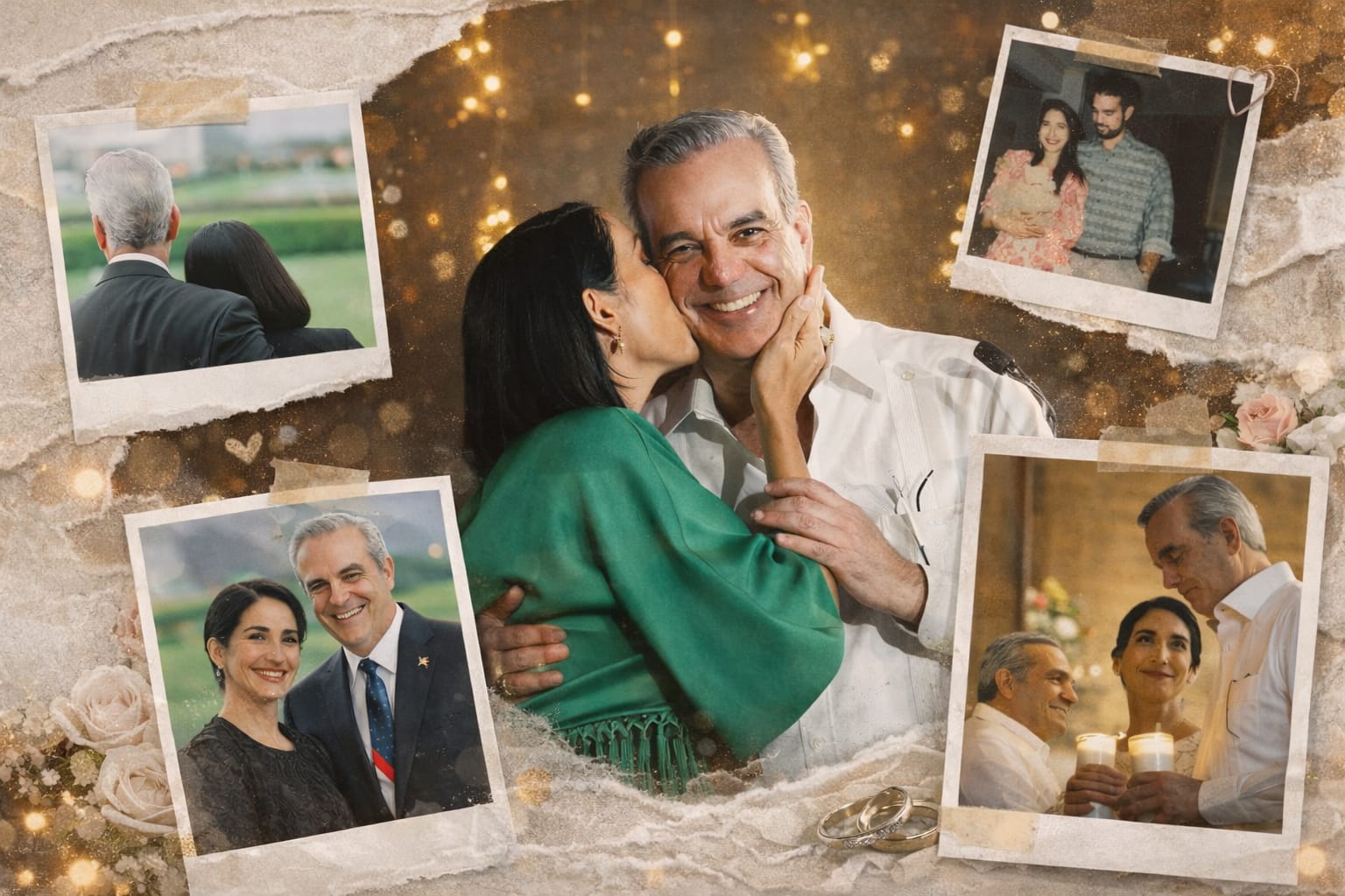 El merengue del aniversario: Abinader y Raquel Arbaje celebran 31 años de casados