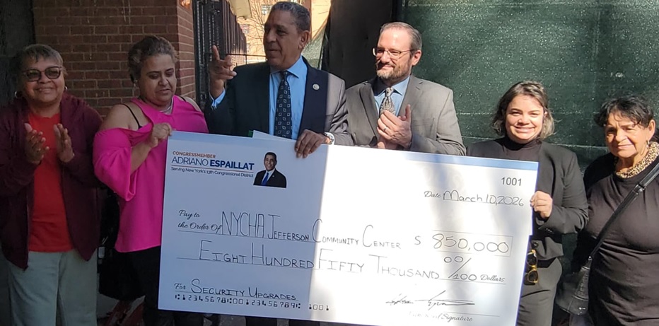 Adriano Espaillat anuncia más de $14 millones en fondos federales para proyectos comunitarios en Alto Manhattan y El Bronx