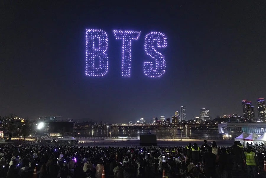 Seúl celebra hoy el megaconcierto de retorno de BTS, el gigante global del K-pop