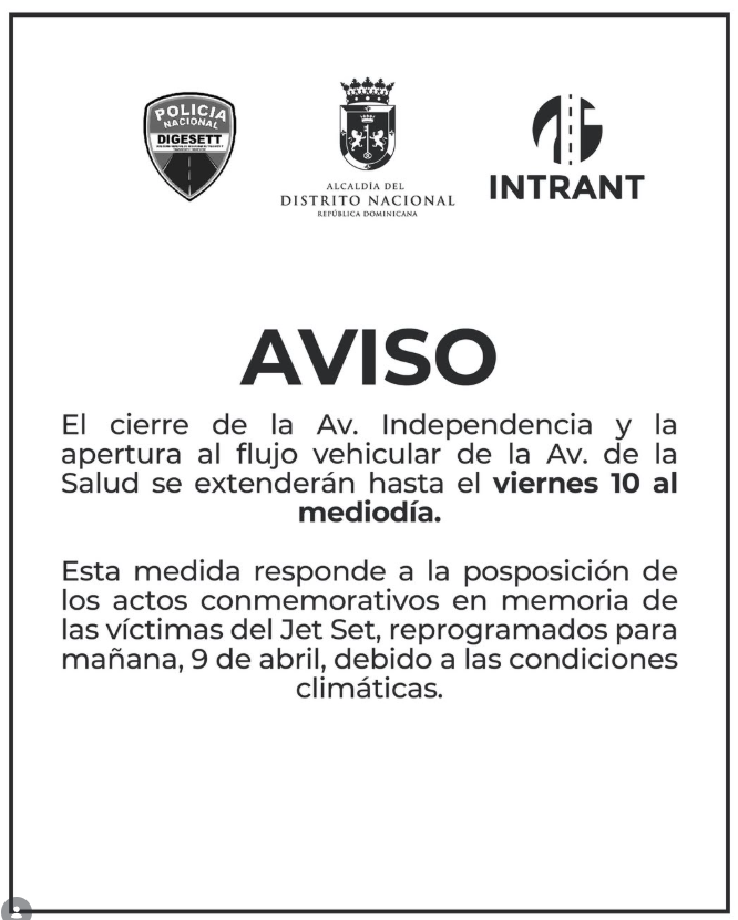 Por actos del Jet Set: Av. Independencia seguirá cerrada hasta el viernes