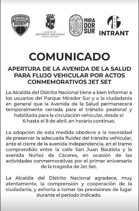 A un año de la tragedia Jet Set, habilitan avenida de la Salud por cierre en la Independencia