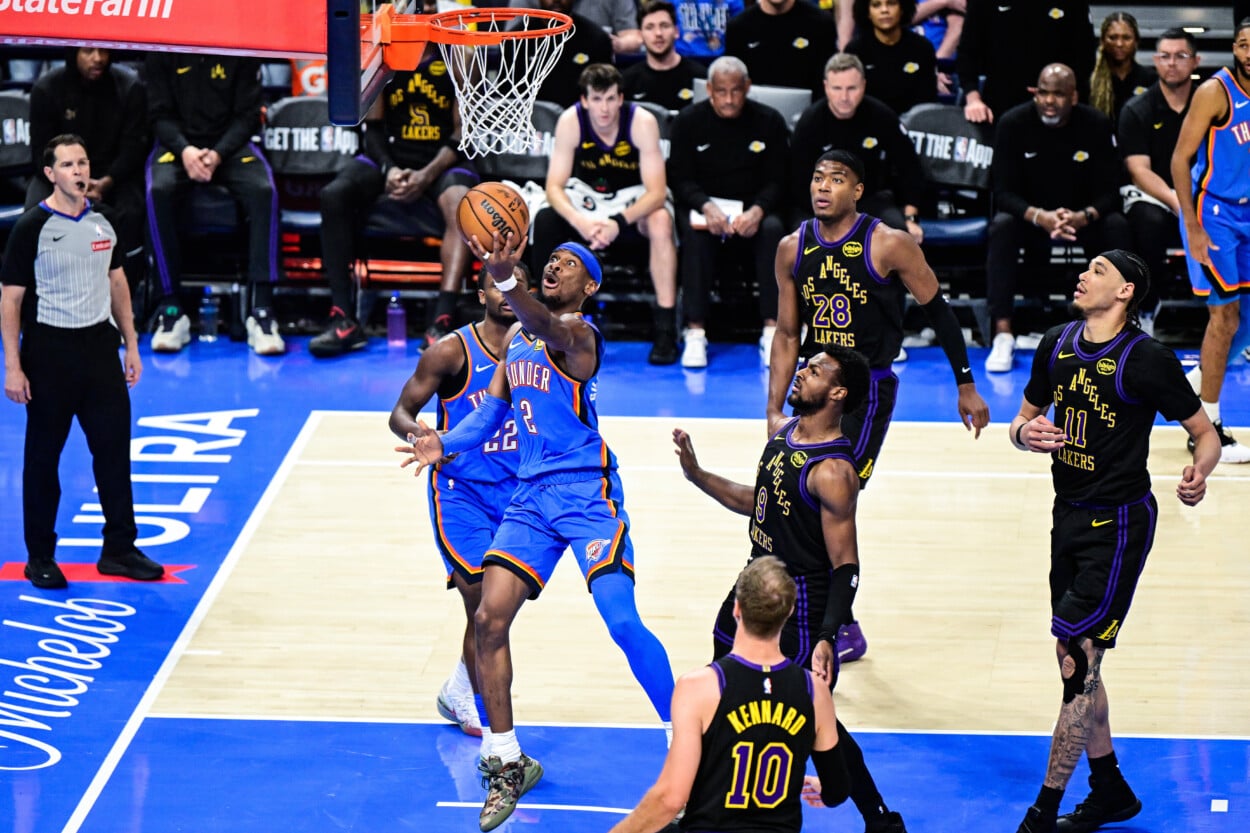 Gilgeous-Alexander brilla en paliza histórica de Oklahoma a los Lakers 139-96
