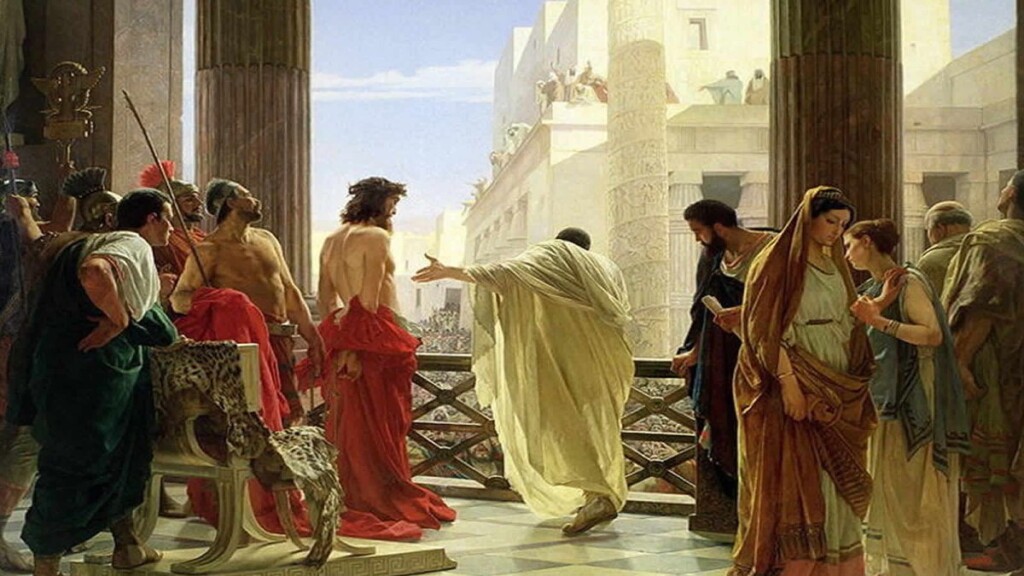 Pilato les dijo: "¿A quién quieren que les suelte: a Barrabás o a Jesús, ¿llamado el Cristo?".