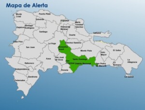 El COE coloca 03 provincias y el Distrito Nacional en alerta verde