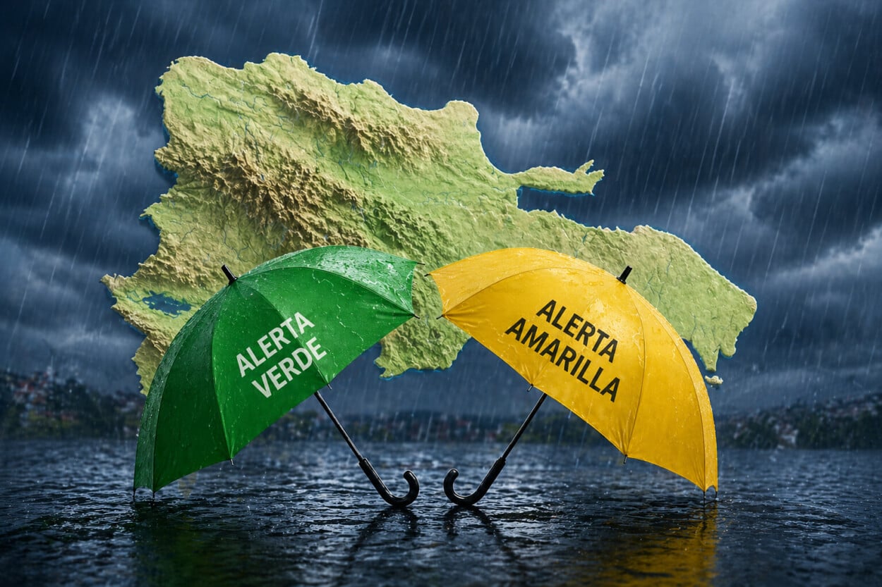 COE eleva alertas: 24 provincias y el Distrito Nacional bajo advertencia por lluvias