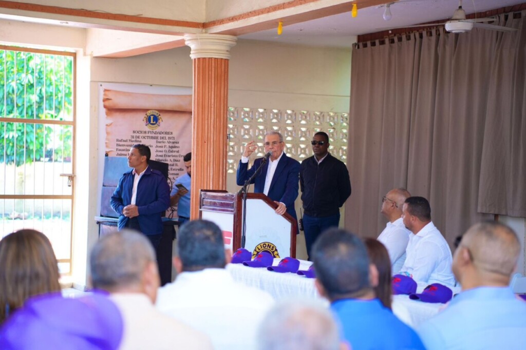 Danilo Media, presidente del PLD, tras participar en acto politico en Mao, Valverde. 