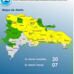 Aumenta alertas por vaguada: 20 provincias en amarillo y Distrito Nacional incluido
