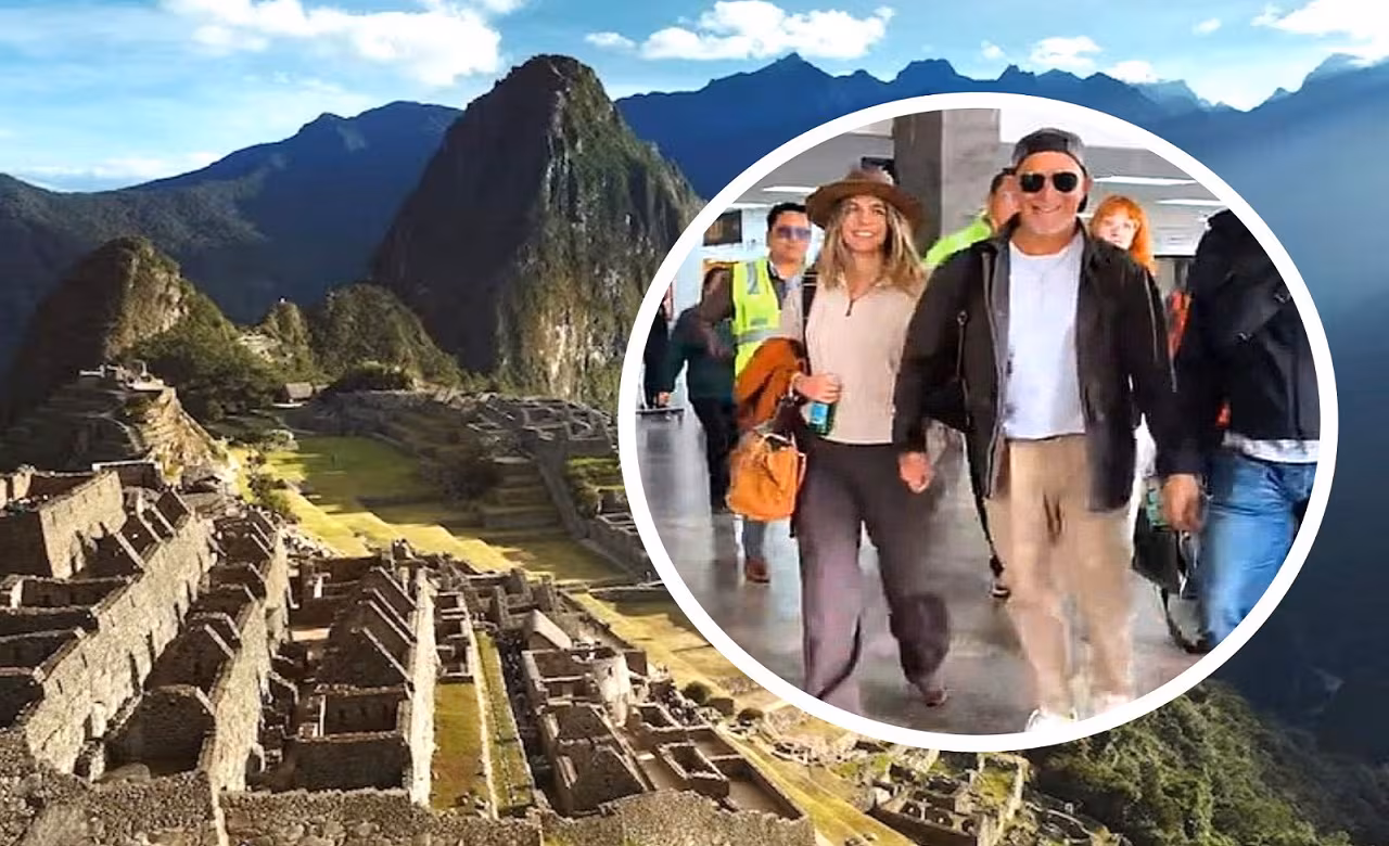 Alejandro Sanz visita Machu Picchu con su pareja, la actriz peruana Stephanie Cayo