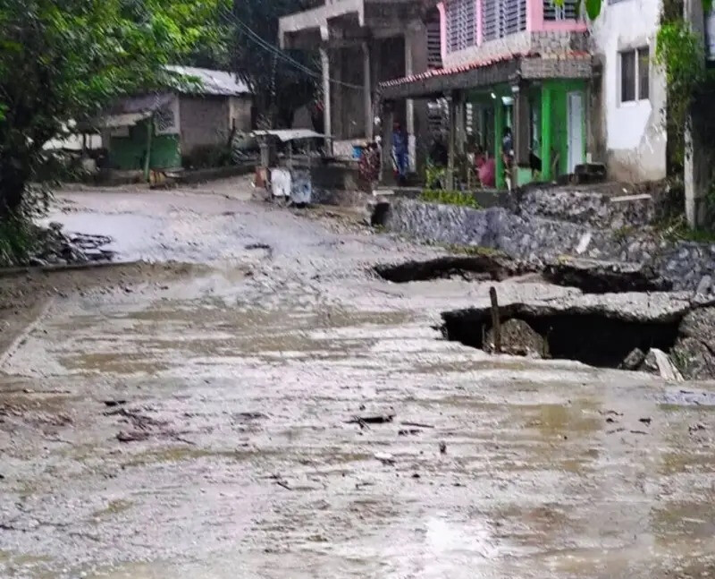 Lluvias registradas en Dajabon inundan calles del municipio 