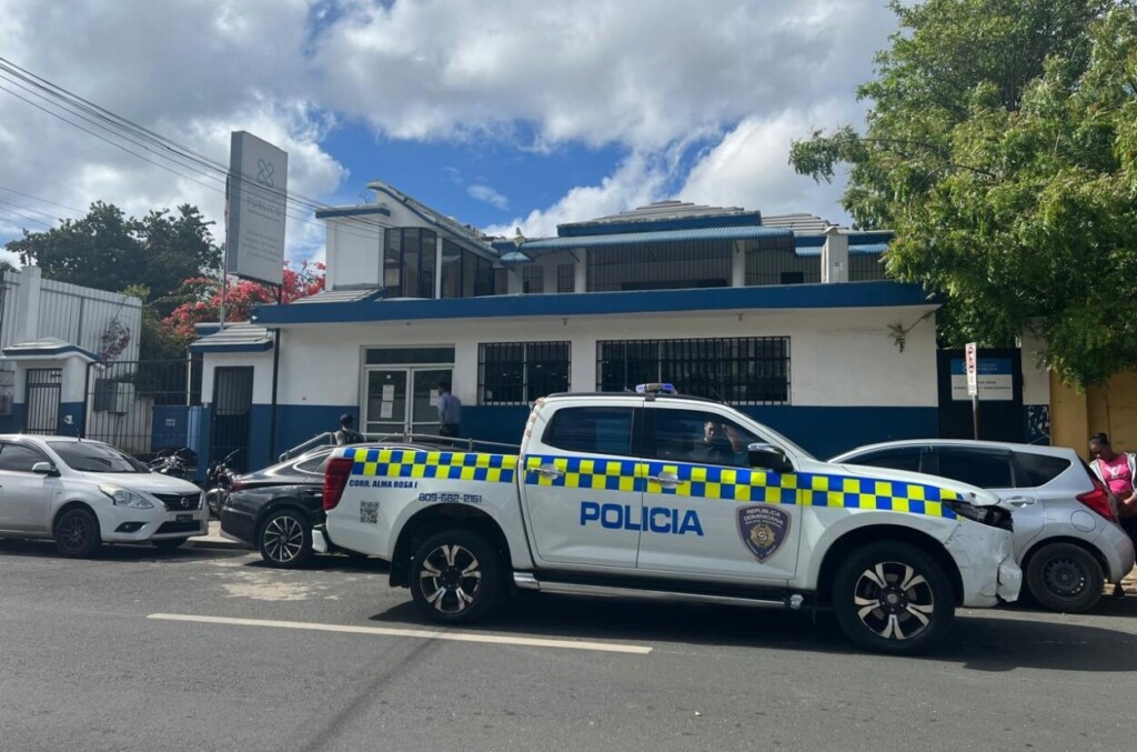 La fiscalía de Violencia de Género de la calle Puerto Rico, en el ensanche Ozama, donde se encuentra detenido el coronel  Madé Ramírez, luego de una aquerrella por violencia contra una joven./Foto Jorge González