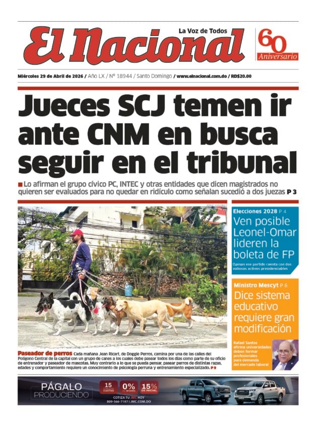 Impreso miércoles 29 de abril 2026