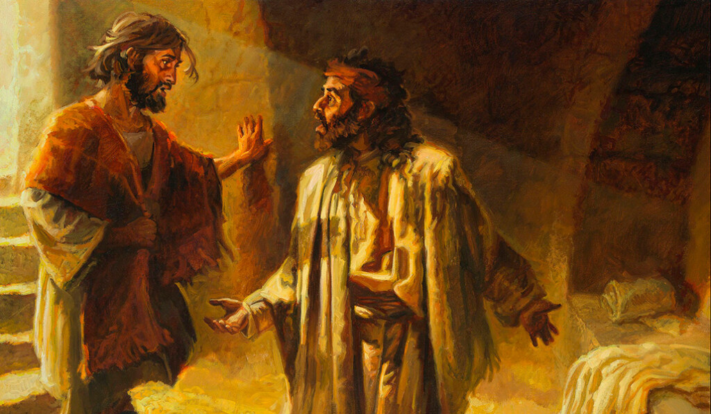 Salieron, pues, Pedro y el otro discípulo, y fueron hacia el sepulcro de Jesús.