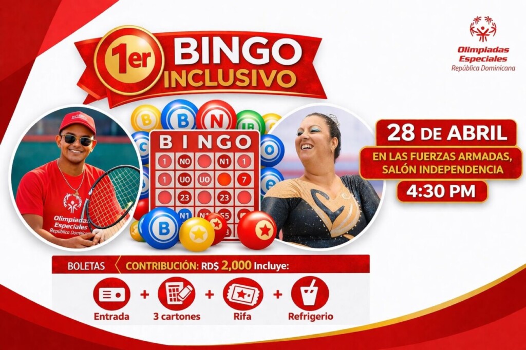 Olimpiadas Especiales RD anuncia su primer Bingo Inclusivo para apoyar a sus atletas