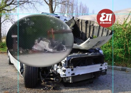 Aparatoso accidente en el Cruce de Ocoa queda registrado en cámara de seguridad