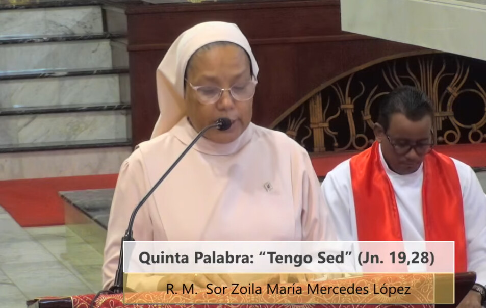 Sor Zoila María Mercedes López, exhortó a los jóvenes no saciar su "sed" en "otras aguas".