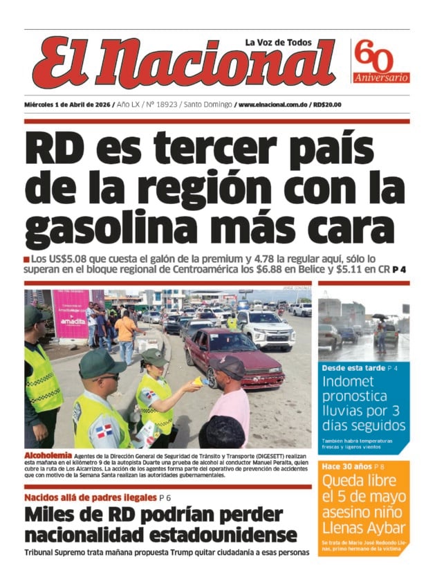 Impreso miércoles 1 de abril 2026