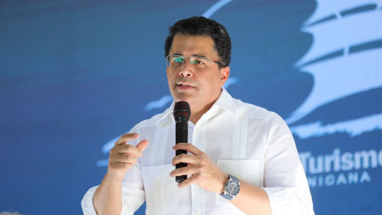 Ministro de Turismo, David Collado presentó las cifras del primer trimestre.