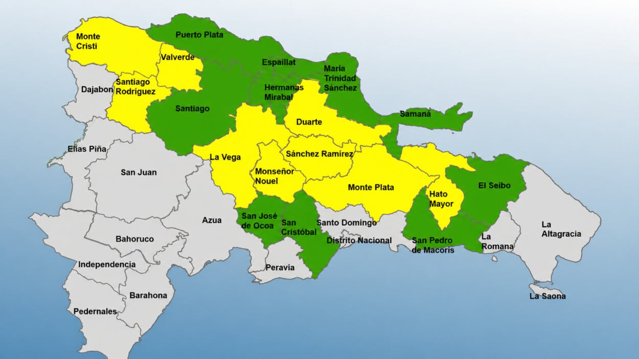 Bajan las alertas: 19 provincias permanecen bajo aviso del COE