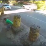 ¡Escapó de la muerte! hombre logra salvar su vida tras accidente entre camión y carro