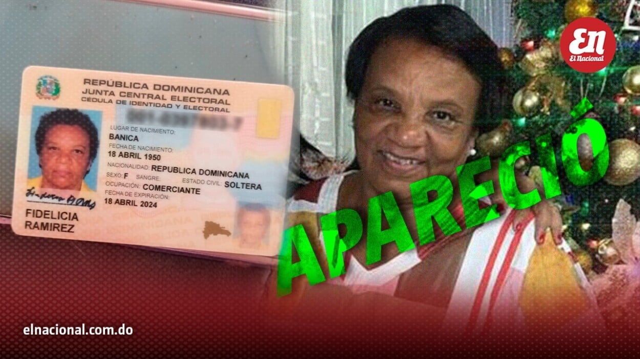 Encuentran sana y salva en el ensanche Luperón a adulta mayor reportada como desaparecida