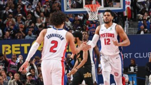 Cunningham y Harris muestran altísimo nivel por Detroit contra Cleveland