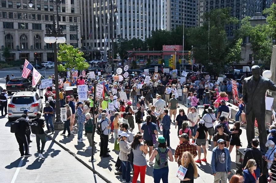 Más de 4,000 protestas reivindican a trabajadores en EE.UU. por encima de multimillonarios
