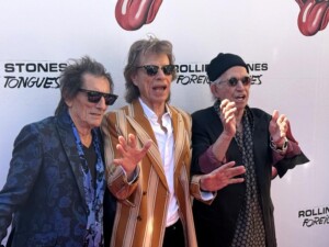 Los Rolling Stones llegan al hotel Weylin de Nueva York para presentar su nuevo disco