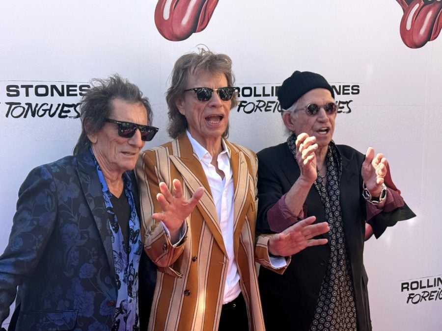 Los Rolling Stones llegan al hotel Weylin de Nueva York para presentar su nuevo disco