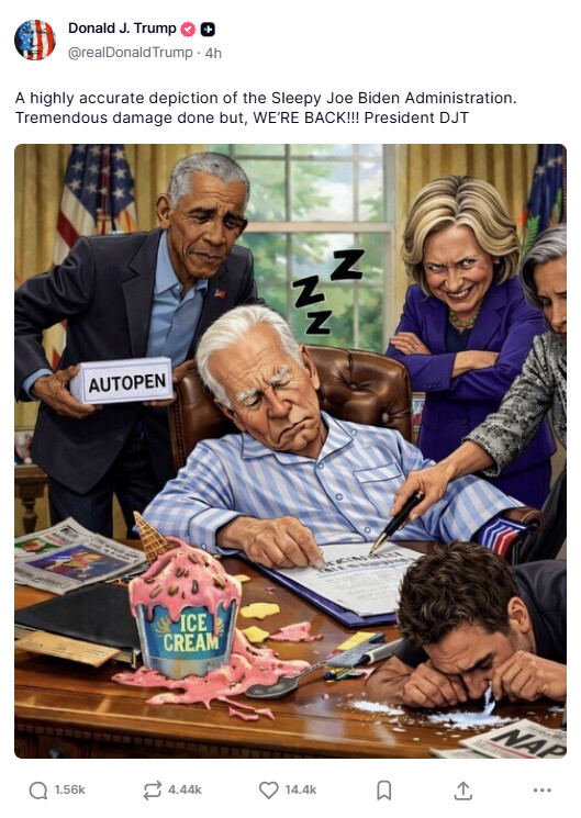Trump desata la controversia: Biden y Hunter en una imagen de IA